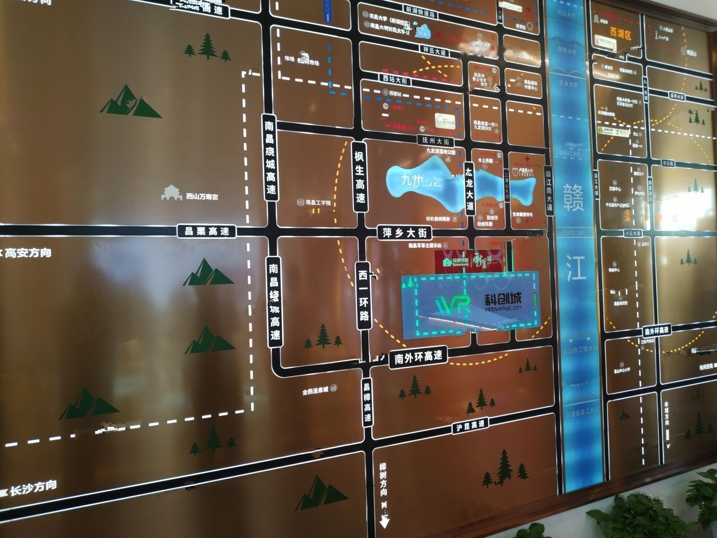 绿地VR科创城位置交通图