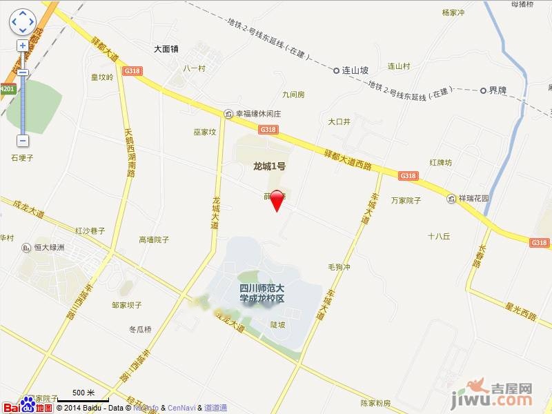 泰华锦城位置交通图
