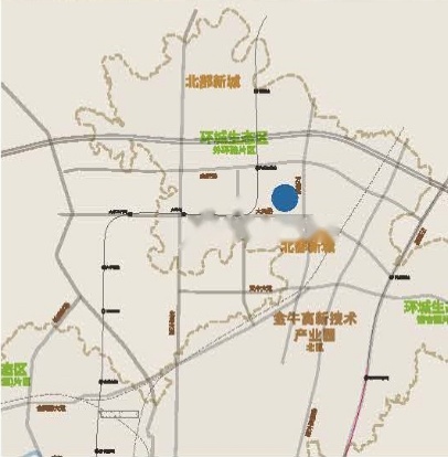 西部北斗产业园位置交通图