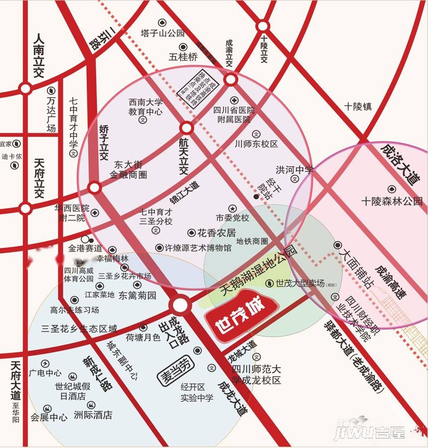 世茂城位置交通图