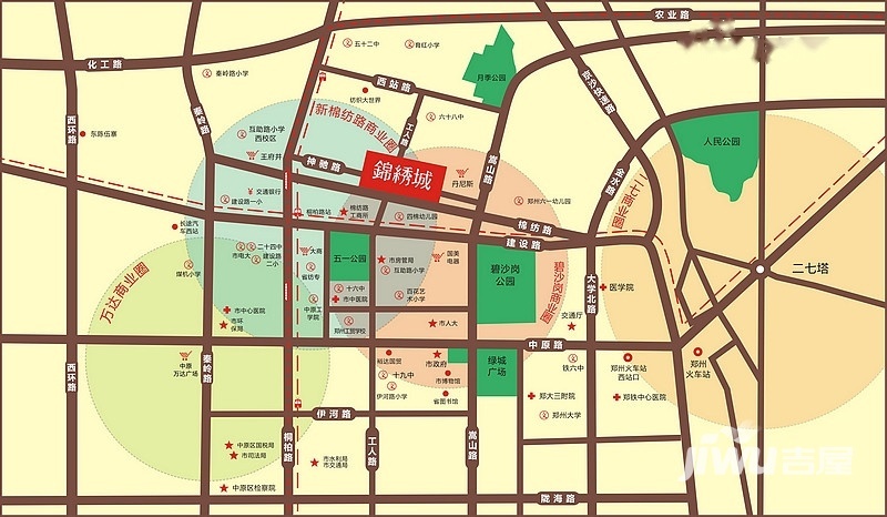 盛润锦绣城位置交通图