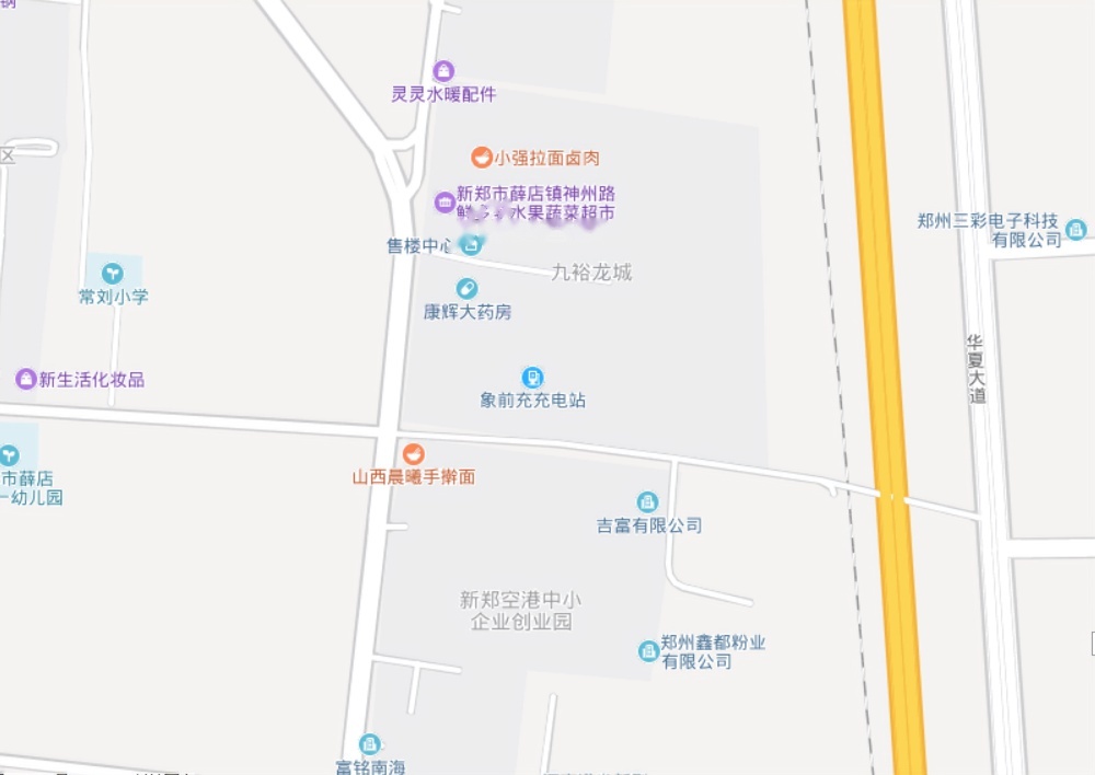 九裕龙城位置交通图
