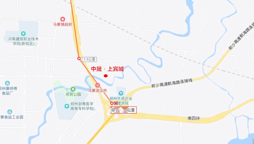 中晟上宾城位置交通图