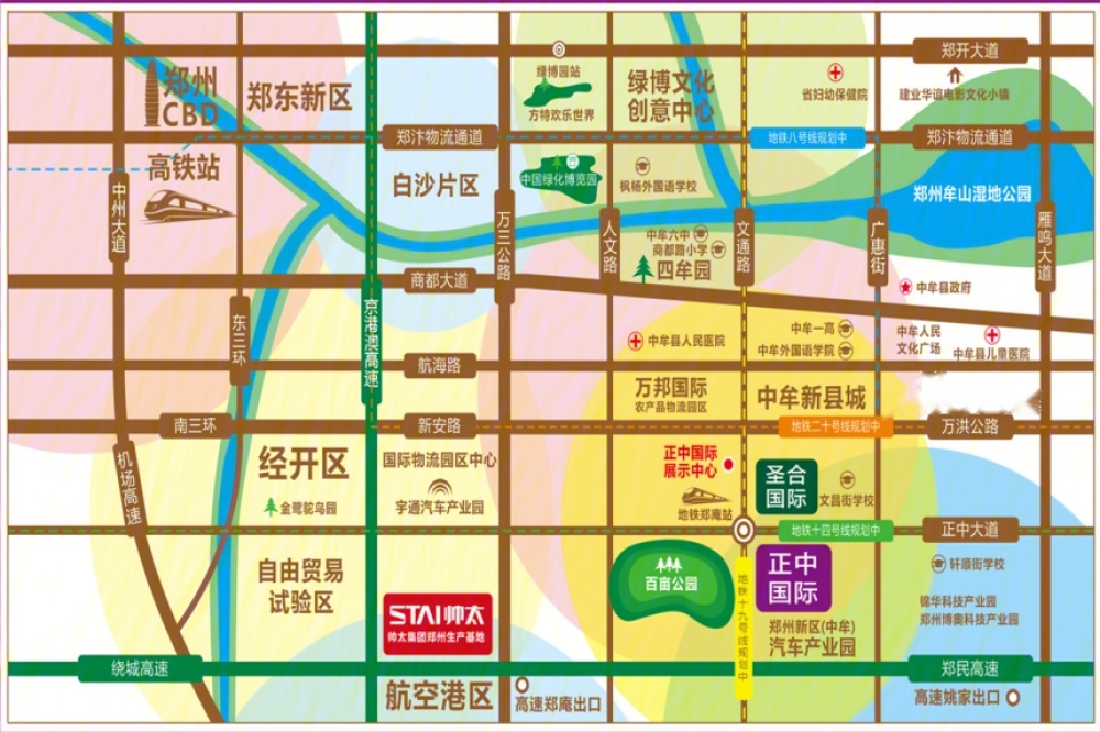 正中国际位置交通图