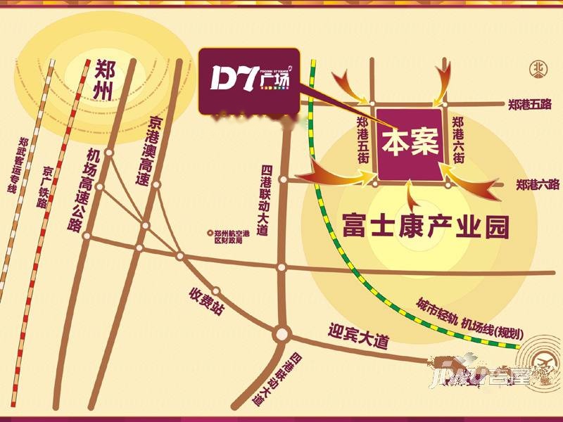 郑港新坐标位置交通图