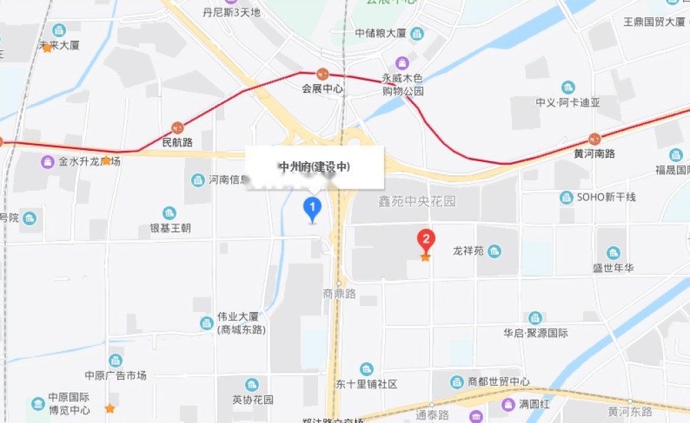 中州府位置交通图