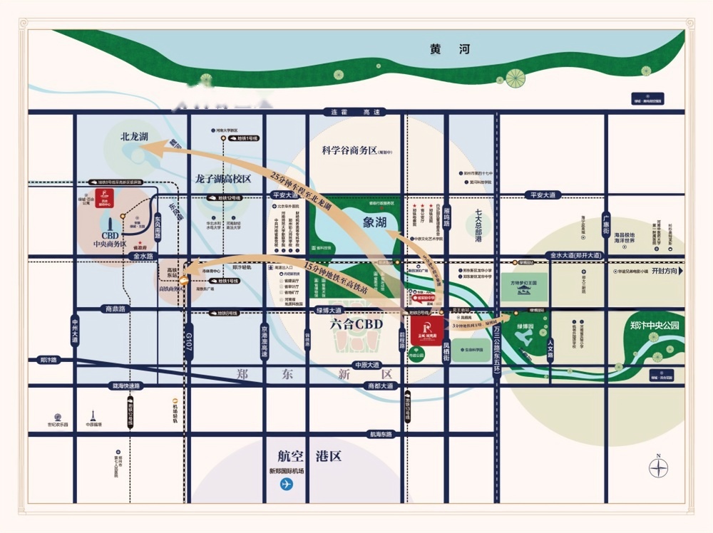 蓝城玫瑰园位置交通图