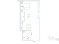 公寓53.57平米一房户型