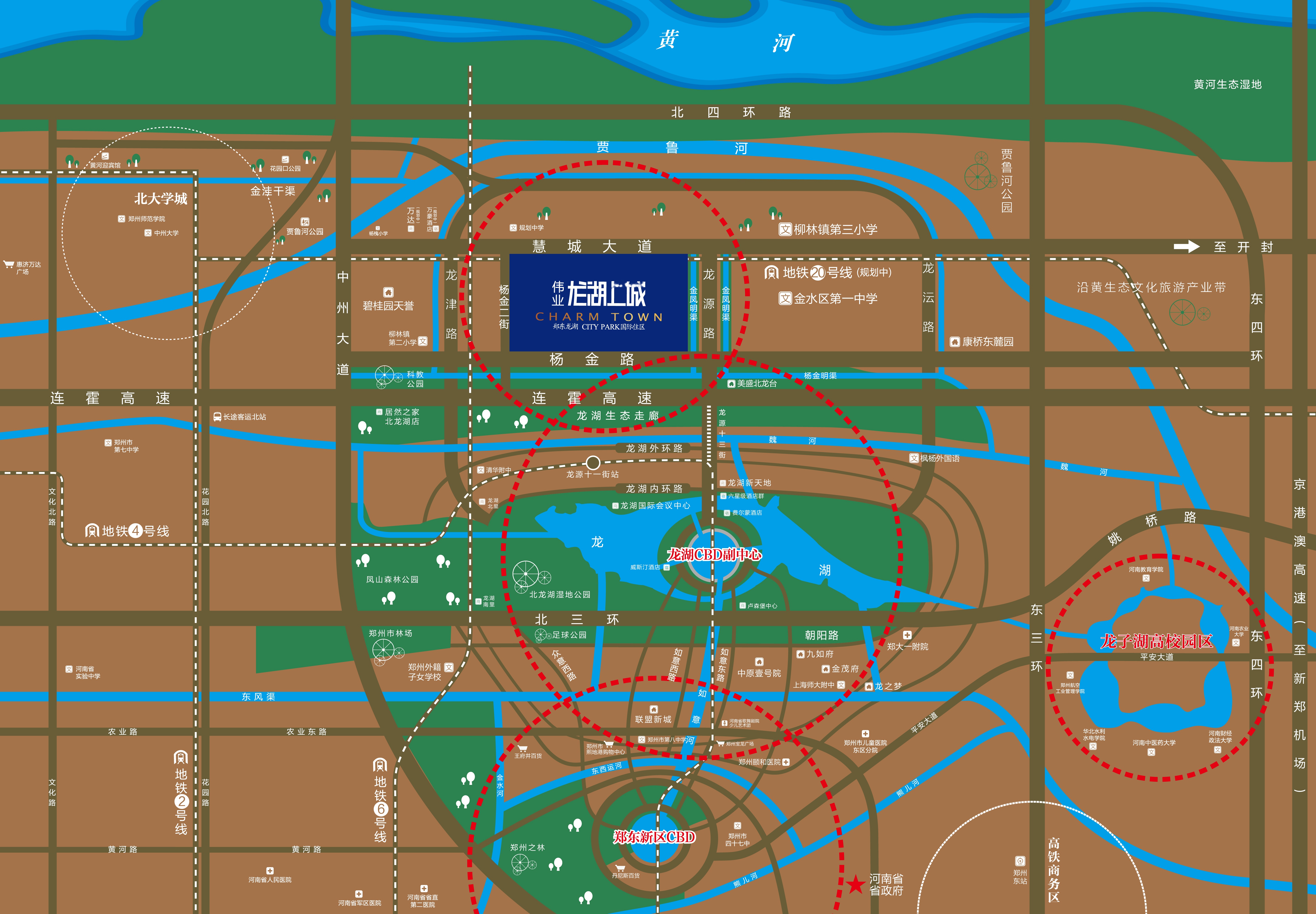 伟业龙湖上城位置交通图