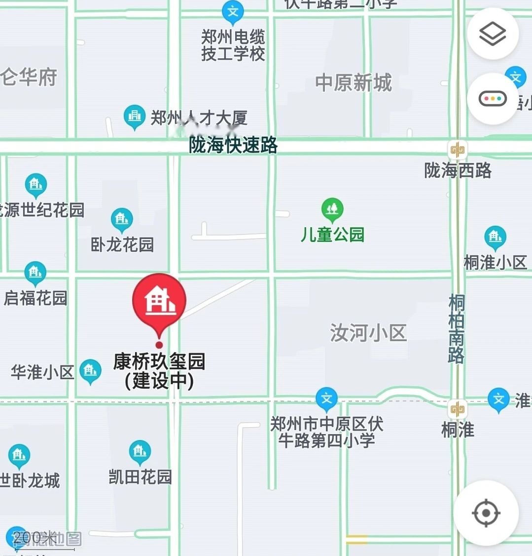 康桥玖玺园位置交通图