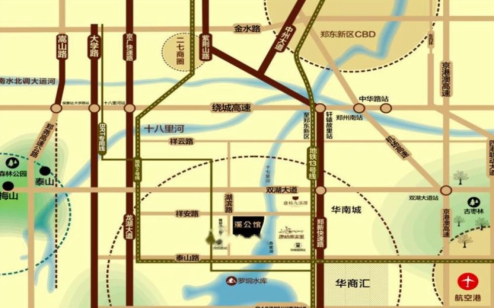 康桥溪公馆位置交通图