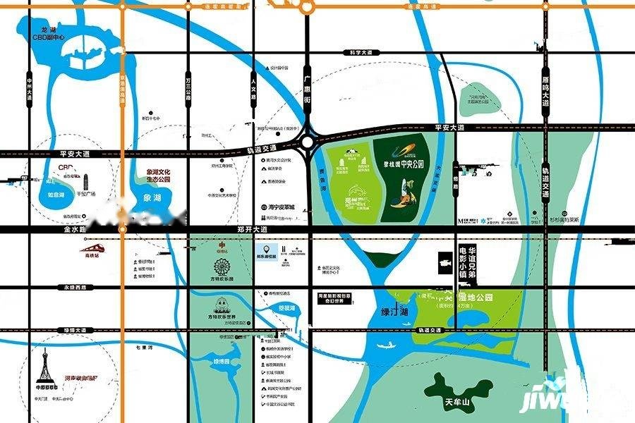 碧桂园中央公园位置交通图