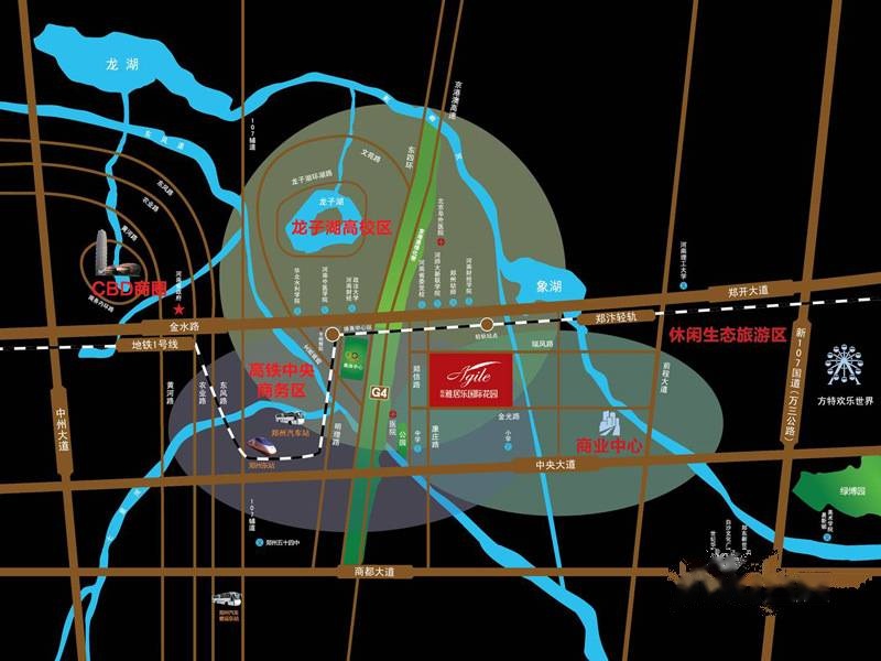 雅居乐国际花园位置交通图