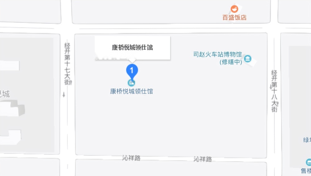 康桥悦城领仕馆位置交通图