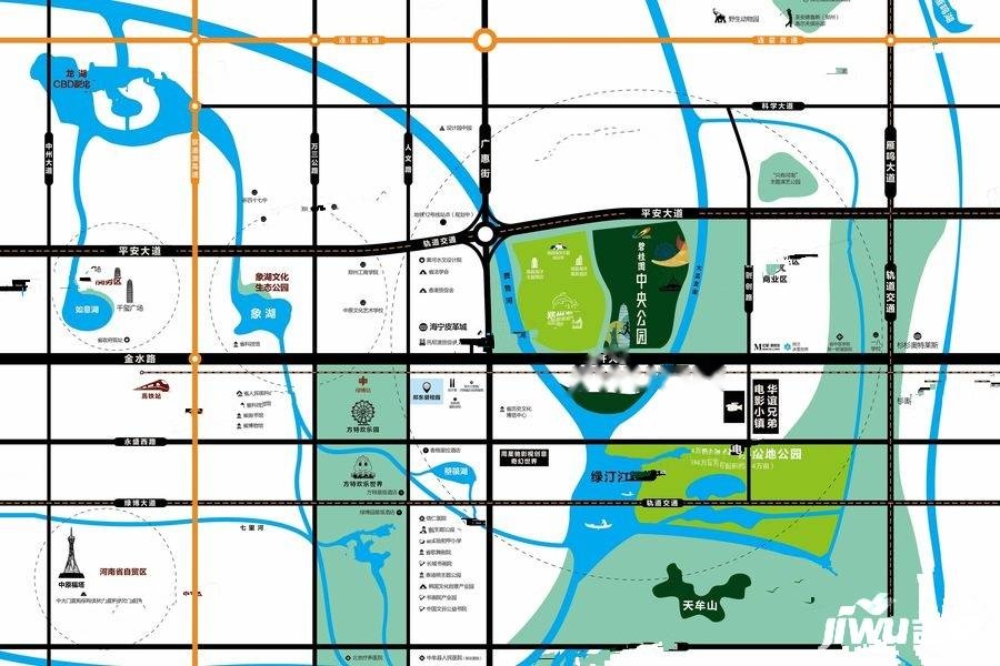 碧桂园中央公园位置交通图