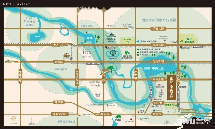 宝地中央湿地位置交通图
