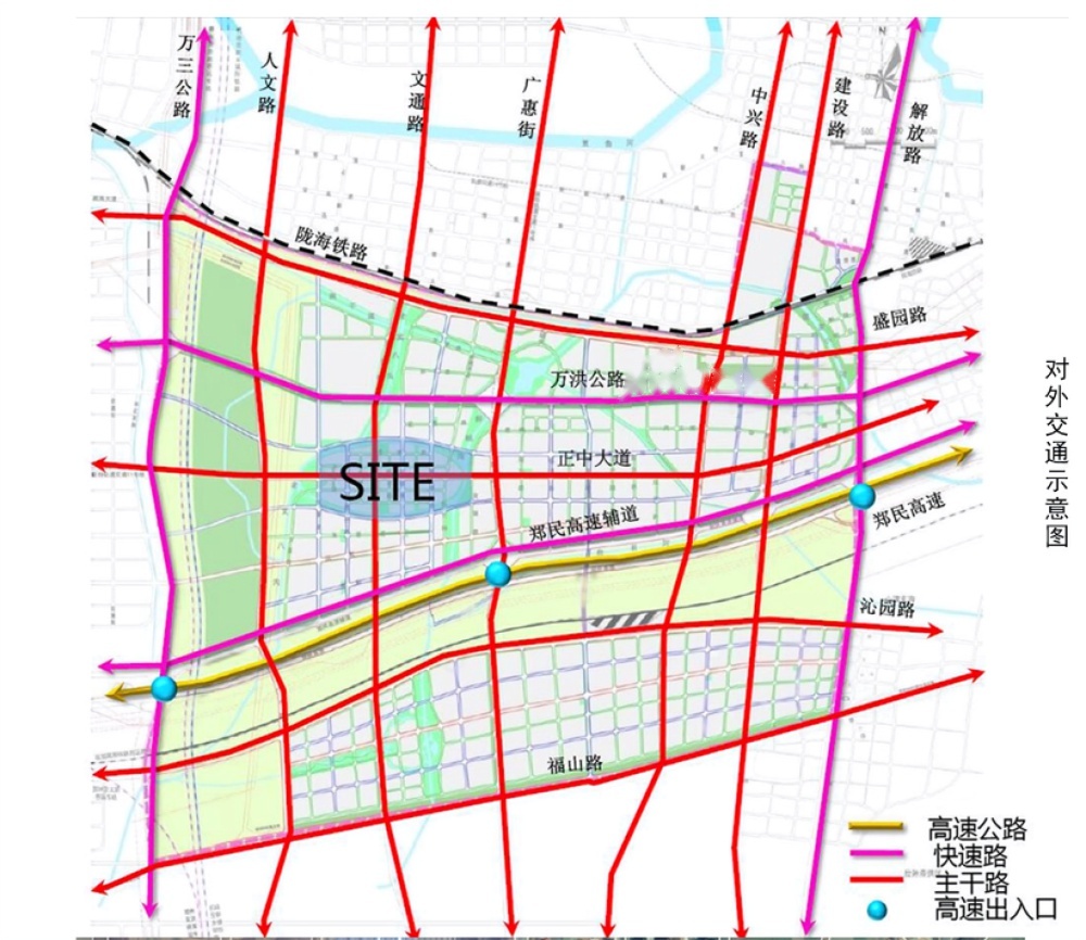 正中国际位置交通图