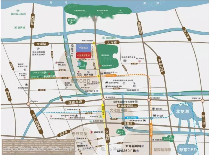 中海湖滨YOU+位置交通图