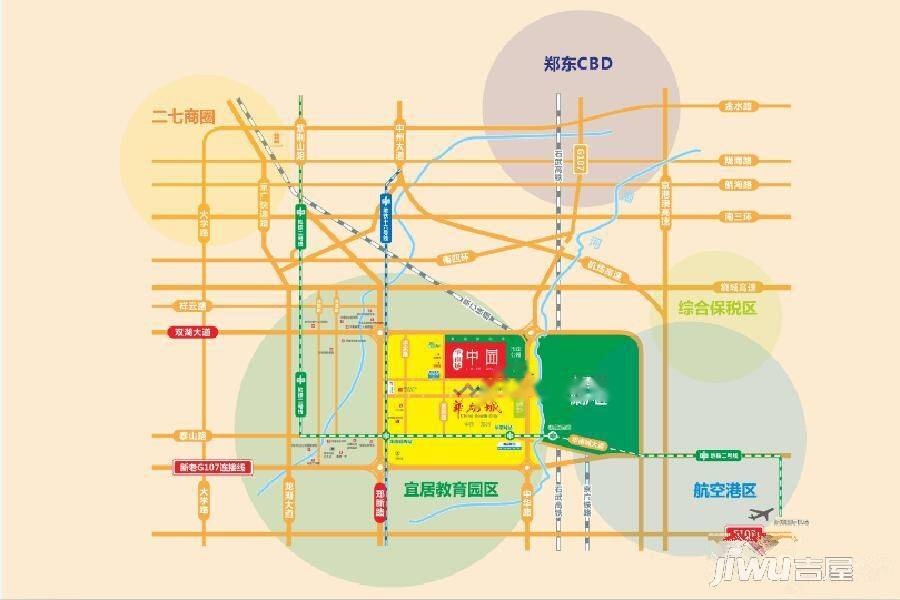 华南城中园位置交通图