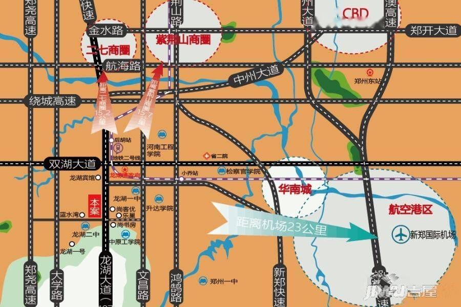 龙湖壹克拉位置交通图