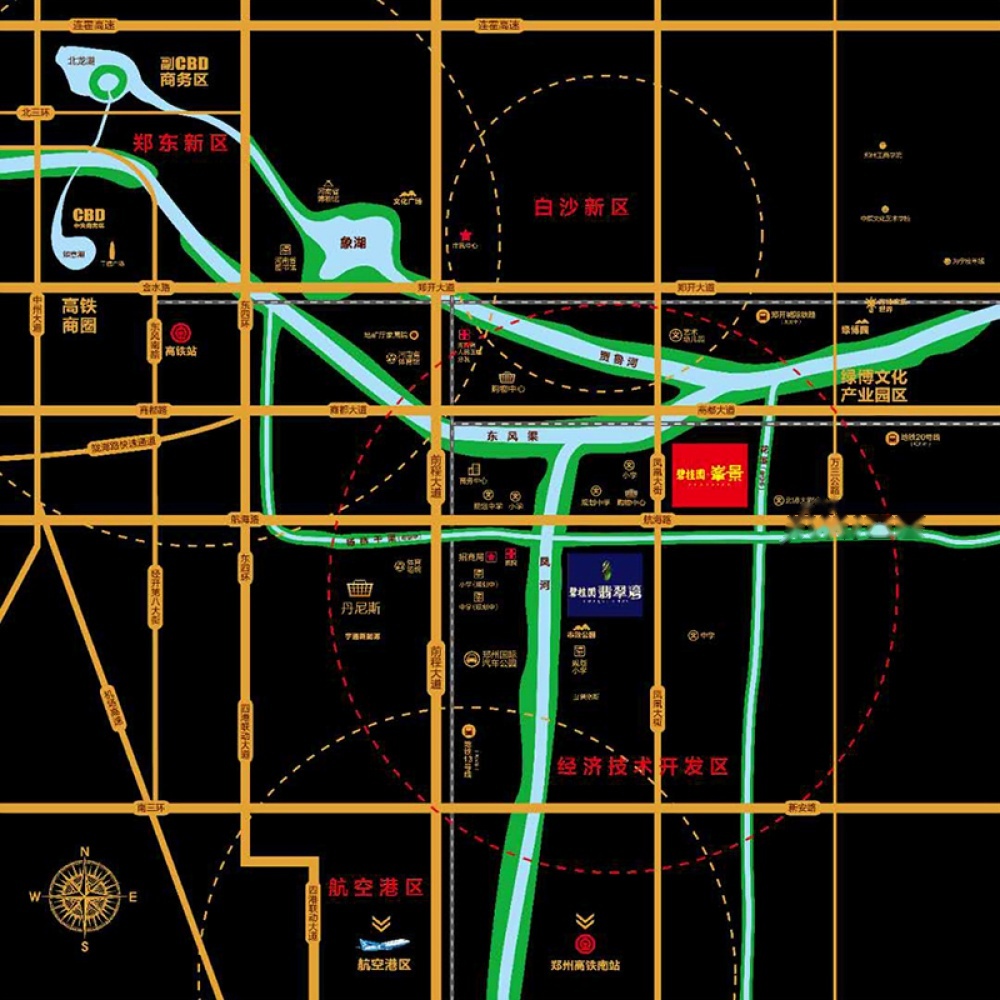 碧桂园峯景位置交通图