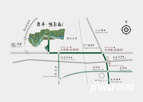 忆江南省级旅游度假区位置交通图