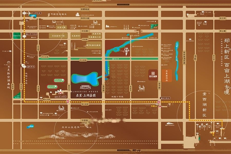 亚星上湖嘉园位置交通图