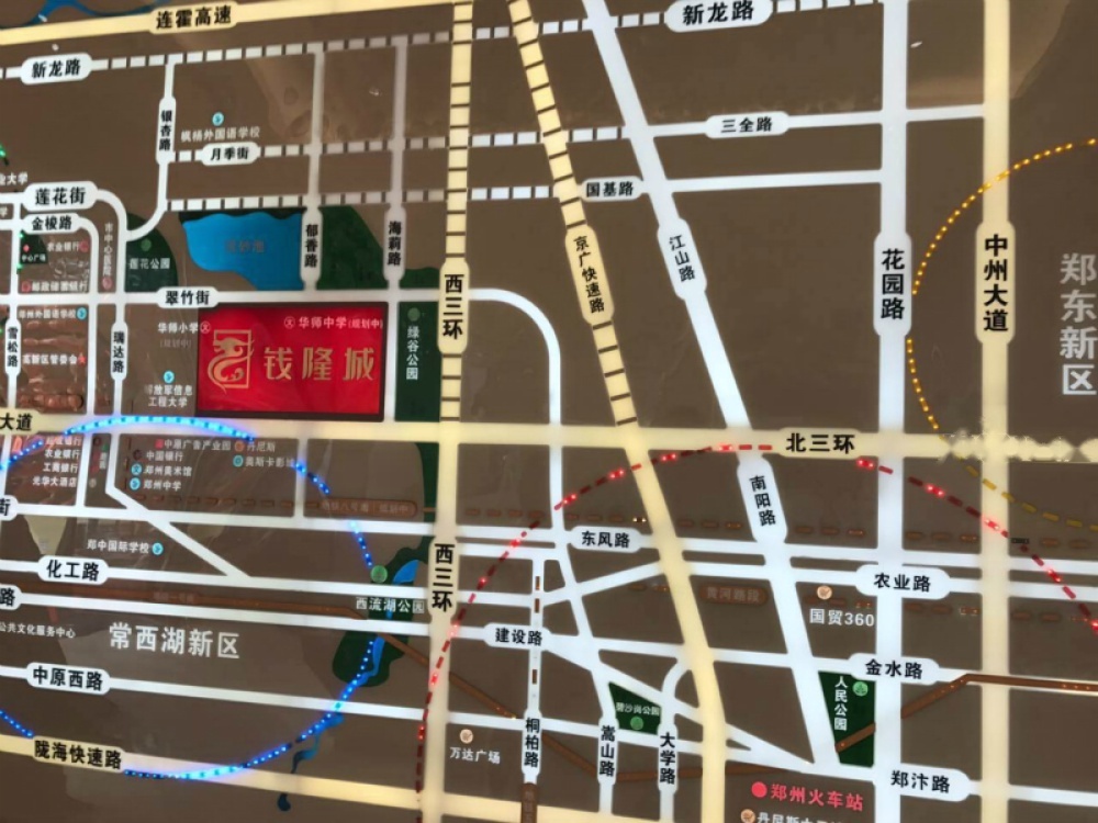 谦祥万华城位置交通图
