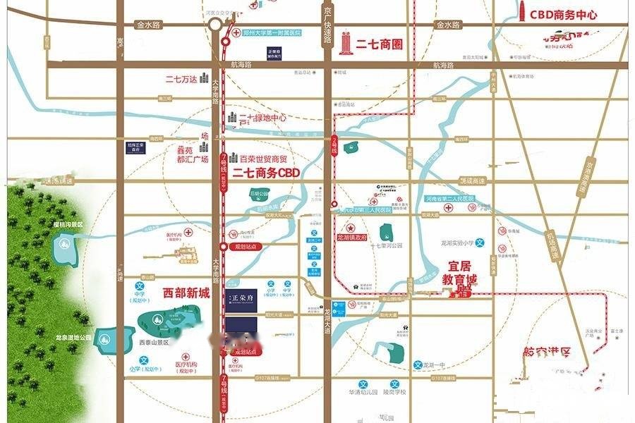 城南正荣府位置交通图