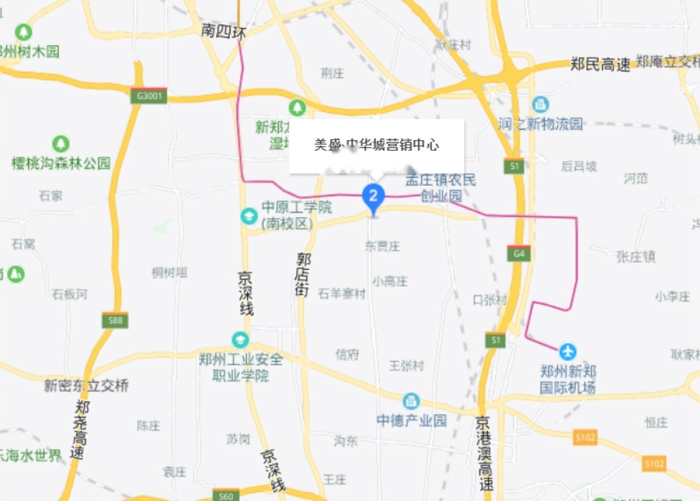 美盛中华城位置交通图
