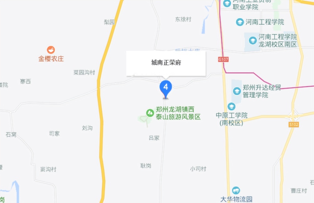 城南正荣府位置交通图
