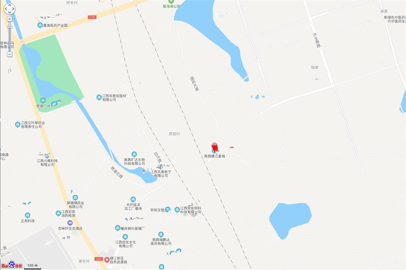 赣江星城位置交通图