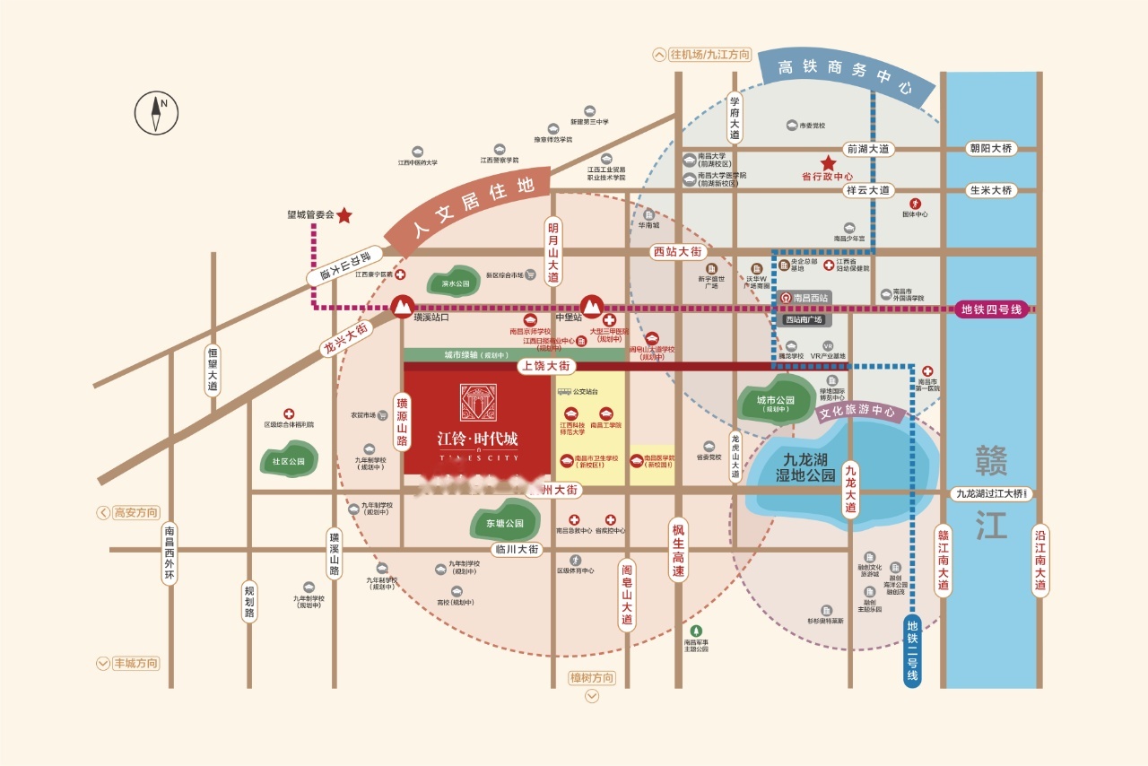 江铃时代城位置交通图