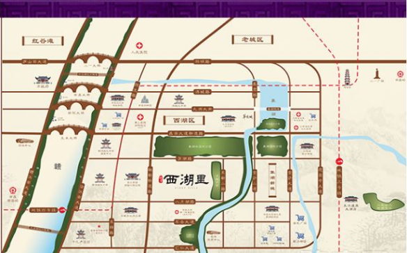 硕丰西湖里位置交通图