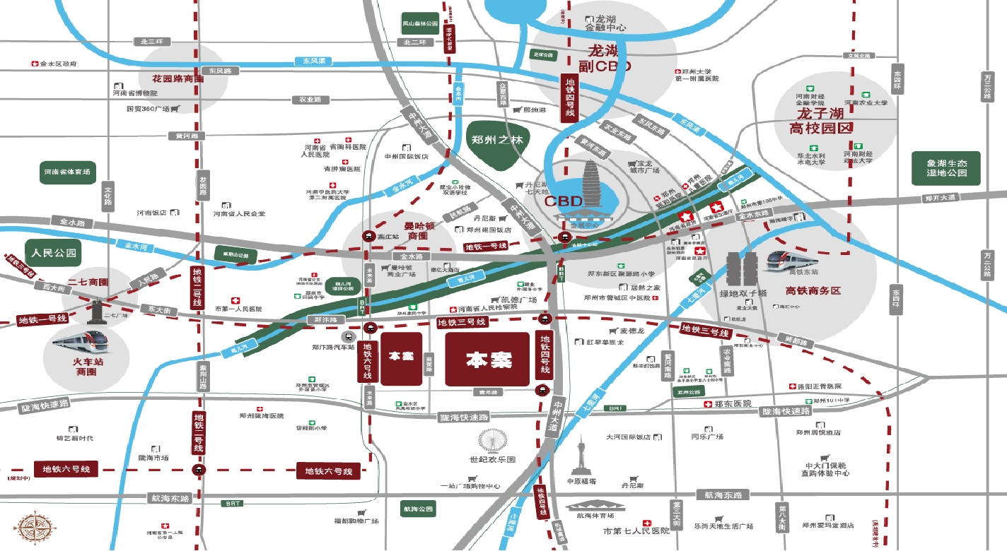 腾威城位置交通图