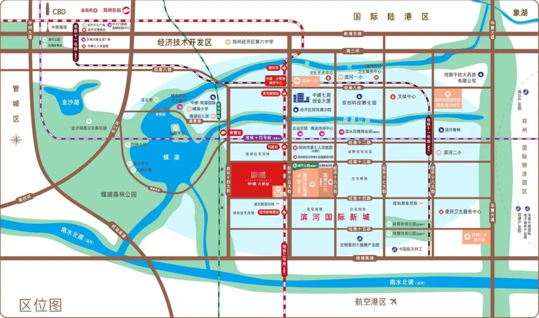 中建元熙府位置交通图
