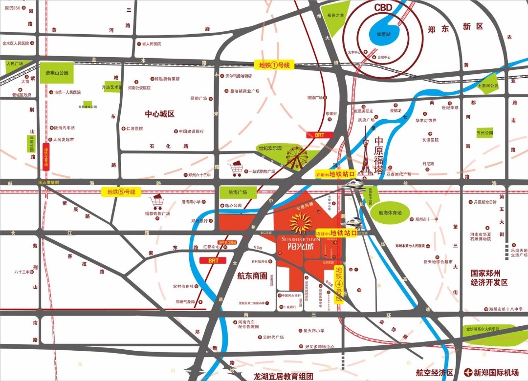 鼎盛阳光城位置交通图