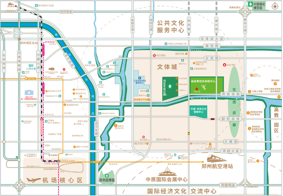 兴港·未来之光位置交通图